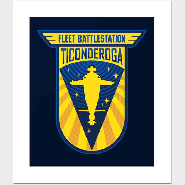 Fleet Battlestation Ticonderoga - Clean Wall Art by DCLawrenceUK